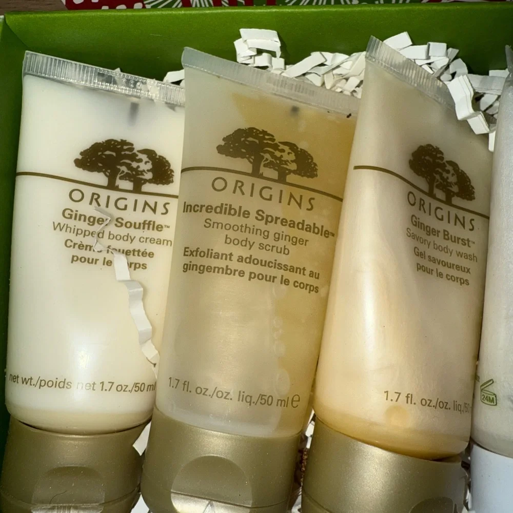 Origins 4 Pieces Natures Age Erasers Minis Creams‎ Wash Skin Face Body Gift  A